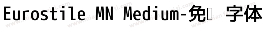 Eurostile MN Medium字体转换